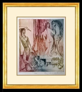 VLADIMIR SZABÓ • 'Untitled' - Hand Colored Etching, Numbered & Signed - Picture 1 of 1