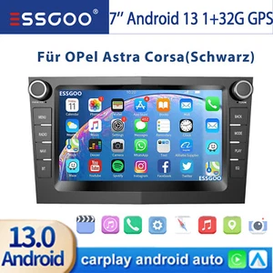 Per Opel Corsa C/D Zafira B Astra G H Android 13 Auto Carplay Autoradio GPS NAVI - Foto 1 di 14