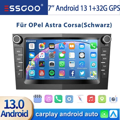 Per Opel Corsa C/D Zafira B Astra G H Android 13 Auto Carplay Autoradio GPS NAVI - Immagine 1 di 4
