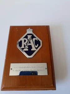 Premio conmemorativo RAC por 50 años de membresía. Placa RAC. AA. - Imagen 1 de 9