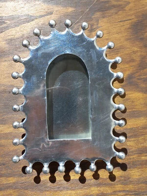 PUNCHED TIN NICHO box handmade southwestern mexican folk art niche - Image 1 of 4