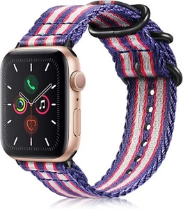Band for All Versions 41mm 40mm 38mm Apple Watch Breathable Woven Nylon Sport - Picture 1 of 15