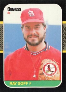 1987 Donruss Baseball Rookie Ray Soff St. Louis Cardinals #631
