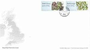 PRE-RELEASE Flora Winter Greenery GB FDC Stevenage 2014 (18806) - Picture 1 of 1