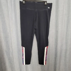 PINK Victoria Secret  Black Yoga Pants Size L - Picture 1 of 4