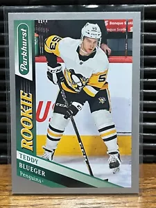 2019-20 Parkhurst Hockey - 313 Teddy Blueger - Rookie Silver RC - Picture 1 of 2