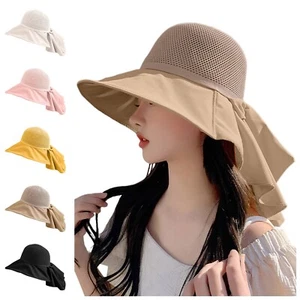 Women's Breathable Sun Shade Elegant Wide Brimmed Fisherman Hat - Picture 1 of 32
