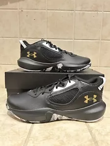 Under Armour Erwachsene UA Lockdown 6 Gr. 12 Basketballschuhe schwarz/gold 3025616-003 - Bild 1 von 5