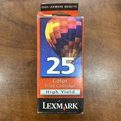 Lexmark 25 Tri-Color Ink Cartridge High Yield P122 P700 P3100 X63 A1000 A1500 - Image 1 of 3