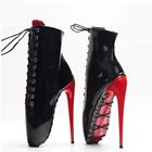 Women's Mens High Heel Stilettos Lace Up ANKLE BOOTS Catwalk Cosplay shoes 18cm 