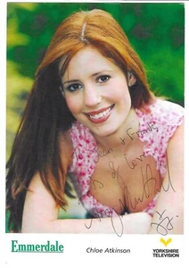 Emmerdale - Cast Card - Chloe Atkinson - Amy Nuttall - Dedicated - Foto 1 di 1