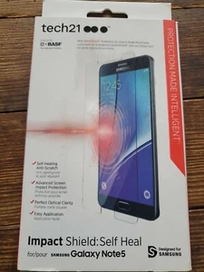 Tech21 Samsung Galaxy Note 5 Impact Shield Self Heal Screen Protector - Picture 1 of 3