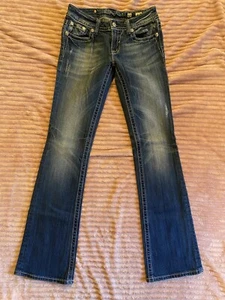 Womens Miss Me Jeans Size 27 JP6135B Bootcut Keel Embellishment - Imagen 1 de 5