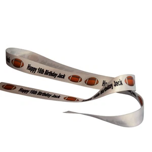 Rugby Personalised Ribbon 25mm (1 Metre) - Picture 1 of 1
