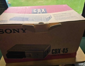 Sony CDX-45 Vintage car Stereo Cd Changer 10 Disc Unit in box with cables - Picture 1 of 4