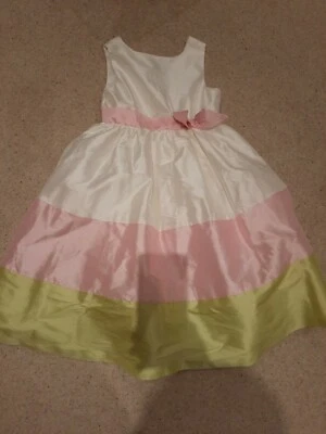 Nuevo con etiquetas Gymboree Niñas Fiesta/Ocasión Dama de honor Vestido 100% Seda Edad 10 Foto 1 de 4