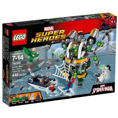 Lego Marvel Super Heroes 76059 Spider-Man DOC OCK'S TENTACLE TRAP *New Sealed* - Image 1 of 4