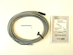 New Festo 175404 SME-8-K5-LED-24 Proximity Sensor: Sn=0.2mm, 10-30VDC, N.O. - Picture 1 of 4