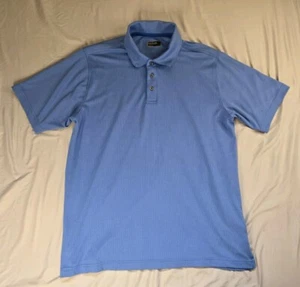 Polo de golf Bolle para hombre grande azul manga corta informal transpirable absorbente - Imagen 1 de 15