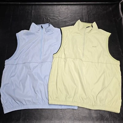 2 IZOD X.F.G 1/4 Pull-Over/Vest Green/Blue Size Large Golf Men's  - Image 1 of 4