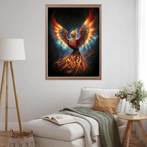 Phoenix Diamond Art Kits for Adults,DIY 5D Fire Phoenix Diamond Painting Kits fo - Picture 1 of 5