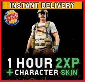 Burger King Cod Modern Warfare 2 Burger Town Operator Skin + 1HR 2XP MW2 Instant