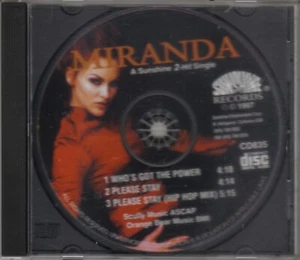 MIRANDA - WHO'S GOT THE POWER + PLEASE STAY CD SINGLE LIKE NEW SUNSHINE 1997 - Picture 1 of 2