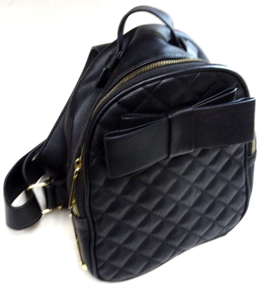 Betsy Johnson Mini Quilted Back Pack w/Large Bow-Faux  display picture 3