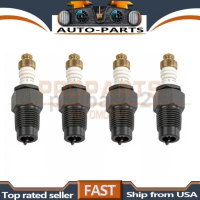 Champion Spark Plugs 4x For 1918 Willys Overland Model 90B -- - Image 1 of 4