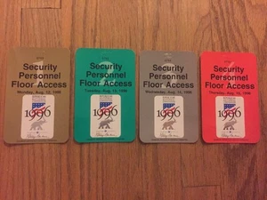 1996 conjunto de pases de piso de personal de seguridad republicano Bob Dole - Imagen 1 de 1