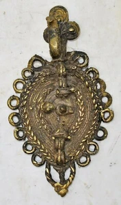 Antiguo Colgante Shiva Dios Tribal Grande Original Antiguo Hecho a Mano - Imagen 1 de 9