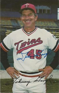 Minnesota Twins JOHNNY GORYL autographed 1981 Team Issue Postcard - Picture 1 of 1