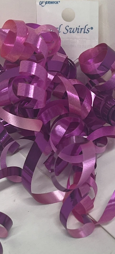 Cinta púrpura Curl Swirls Foto 1 de 1