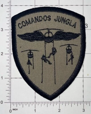 Colombia Army OD Comandos Jungla Patch Hook & Iron-On New A840 - Image 1 of 2