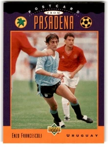 1994 Upper Deck World Cup Postcard Enzo Francescoli #309 Uruguay - Picture 1 of 2