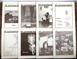 Lot of 8 Plainswoman Womens Literature Magazine 1987-88 University North Dakota - Picture 1 of 14