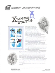#575 33c Xtreme Sports B4 #3321-3324a USPS Stamp Panel - Picture 1 of 1
