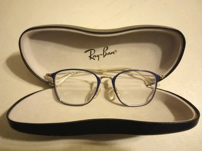 RAY-BAN JUNIOR RB 1056 4080 Blue/silver  EYEGLASSES  46-17 130 READ DESCRIPTION - Image 1 of 4