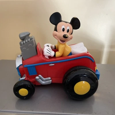Vintage Disney Mickey Mouse pull back Car 2000 Mattel Made in China - Image 1 of 4
