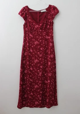 Maxi Vestido No Boundaries Borde de Encaje Mangas Burbujas Rojo Multitalla Nuevo sin Etiquetas Foto 1 de 4