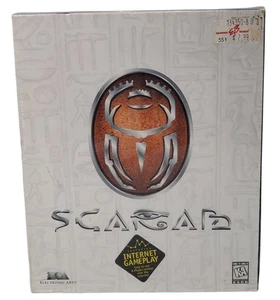 Vtg SCARAB Big Box Windows 95 PC GAME ESRB NEW SEALED Electronic Arts 1997 HTF - Picture 1 of 10