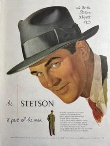 1950 Stetson Hats Whippet Perfect Every Occasion Styling Selling VTG Print Ad - Picture 1 of 1
