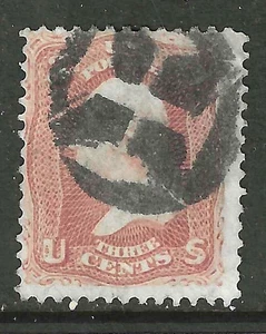 Sc #65 NY 4 PT Star Fancy Cancel 3 Cent Washington 1861 Civil War US 61B47 - Picture 1 of 2