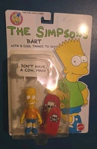 Rare Mattel Vintage 1990 The Simpsons BART With 5 Cool Things To Say, Sealed New - Picture 1 of 5