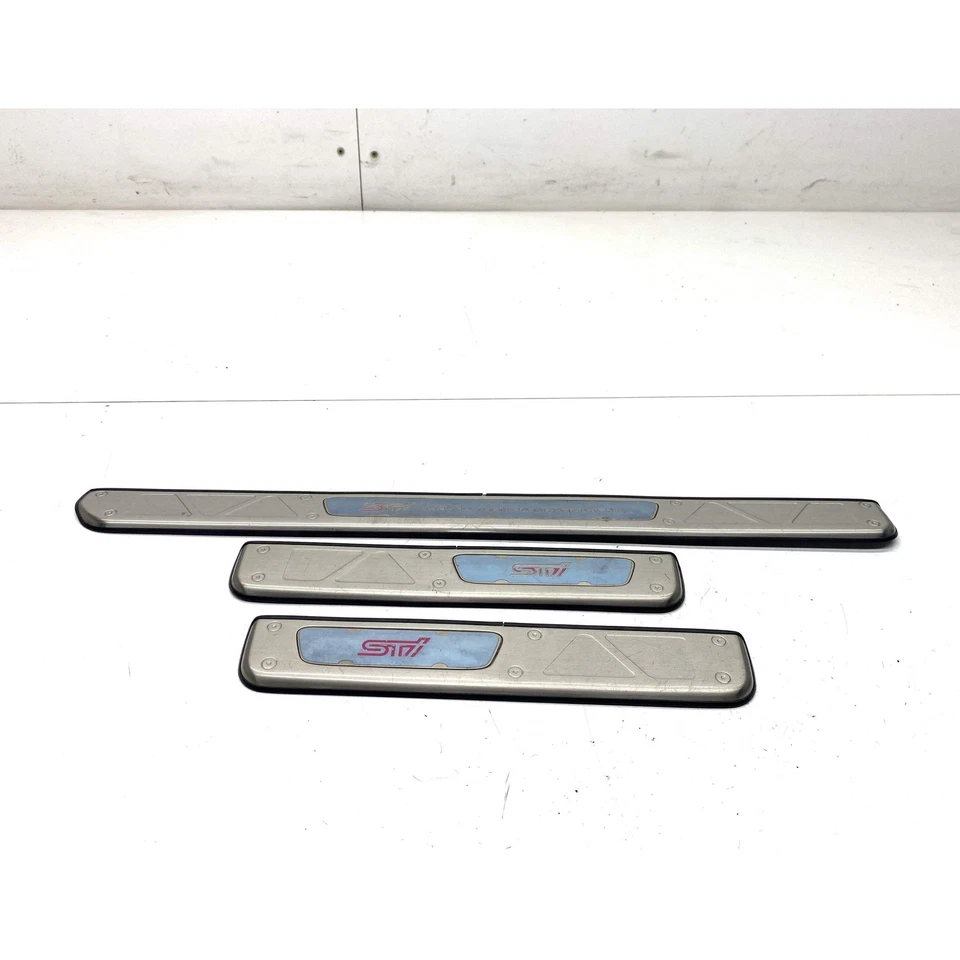 Subaru Impreza Door sill scuff plate trims jdm genuine x3 only WRX STI 2003 - Image 1 of 4