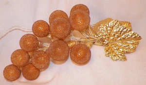 Grape Cluster 12 Light Christmas Tree Holiday Lamp Gold Timco Japan OB Vintage - Picture 1 of 6