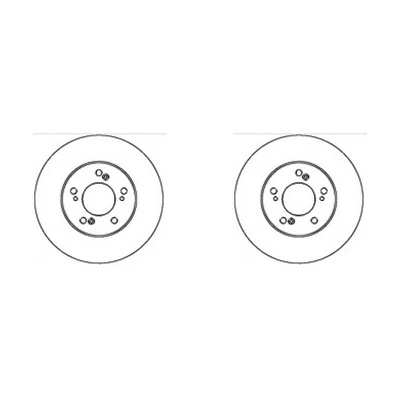 2x MAPCO Disques 282mm Ventilé Avant Convient pour Honda Legend Nsx 15625 - Photo 1/3