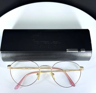 VTG SAFILO ELASTA Tortoise Gold Unisex Round Full Rim Eyeglasses FRAMES ONLY - Image 1 of 4