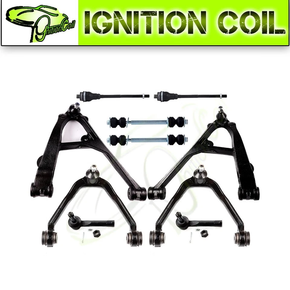 10 set Steering Control Arm Ball Joint Tie Rod Fits 2000-2006 GMC Yukon XL 1500 Foto 1 de 4