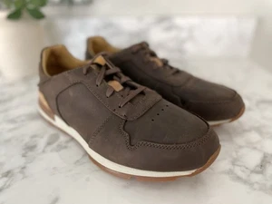 Olukai Huaka'i Li Shoes Mens Size 9.5 US Brown Leather Casual Sneakers Comfort - Picture 1 of 10